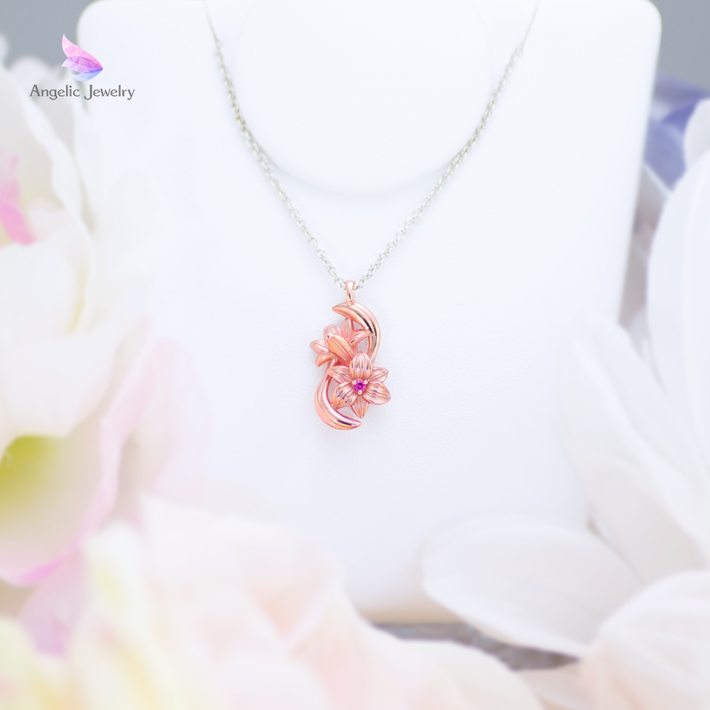 祝福のベール -百合ネックレス- Angelic Jewelry