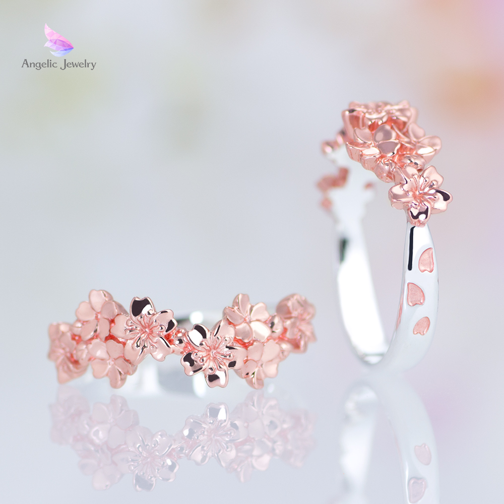 花あかり 桜リング Angelic Jewelry