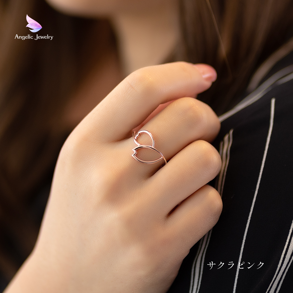 桜の花びらリング - Angelic Jewelry
