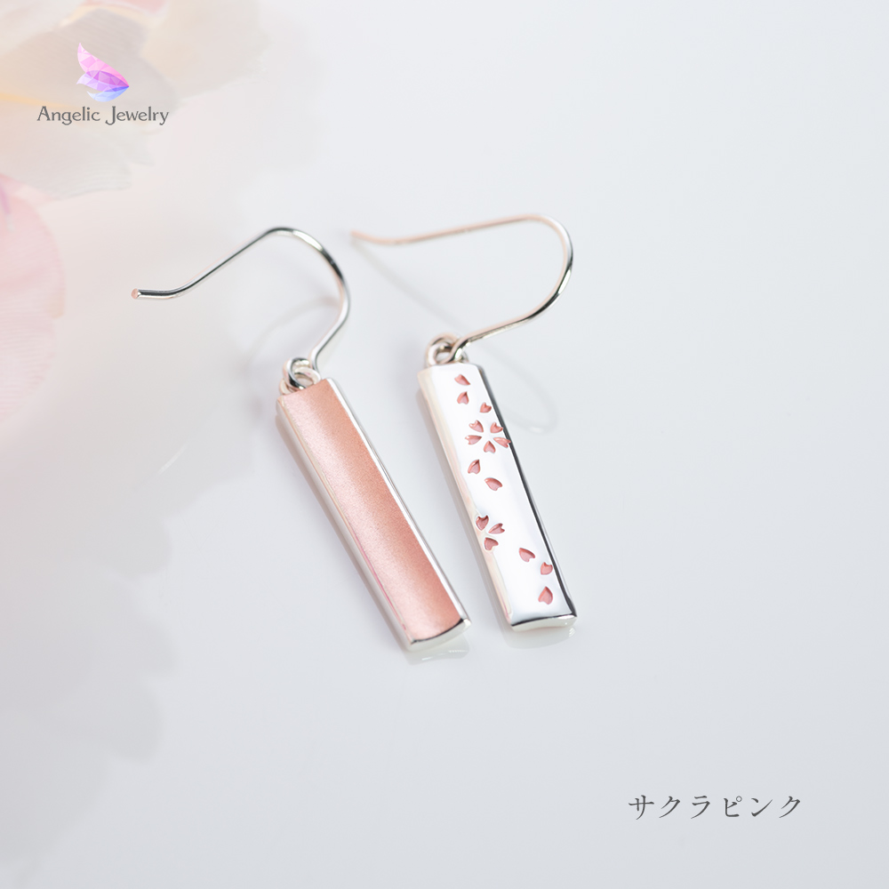 桜の舞う頃に -桜ピアス- Angelic Jewelry