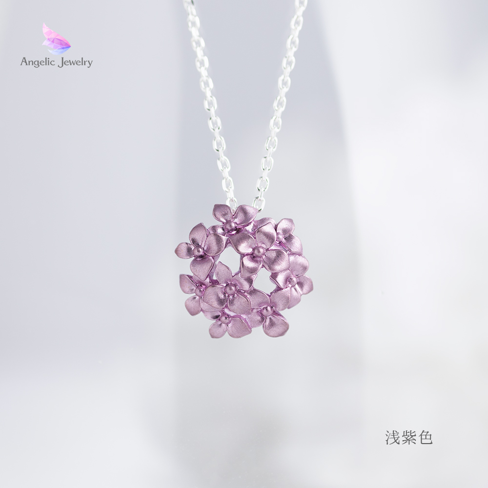 雨音の色彩 -紫陽花ネックレス- Angelic Jewelry