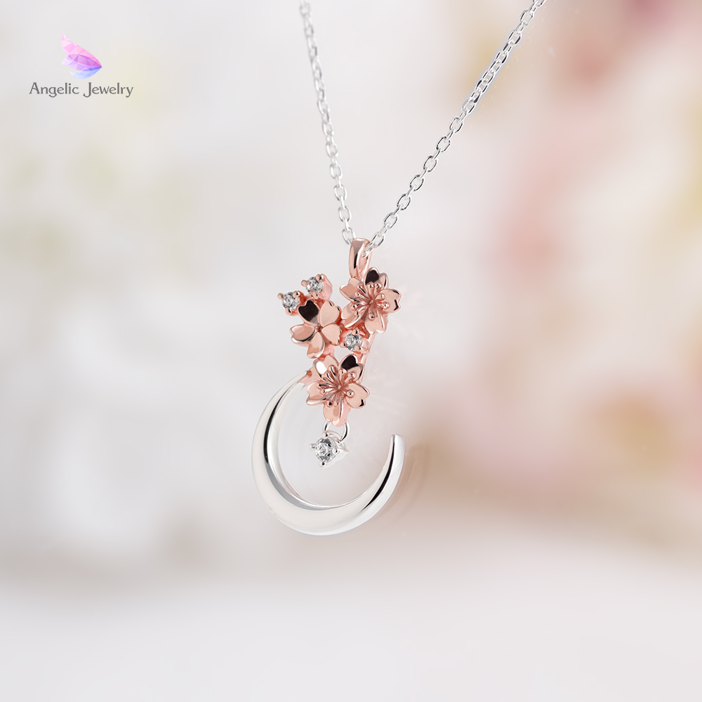 雪月花ネックレス -桜- Angelic Jewelry