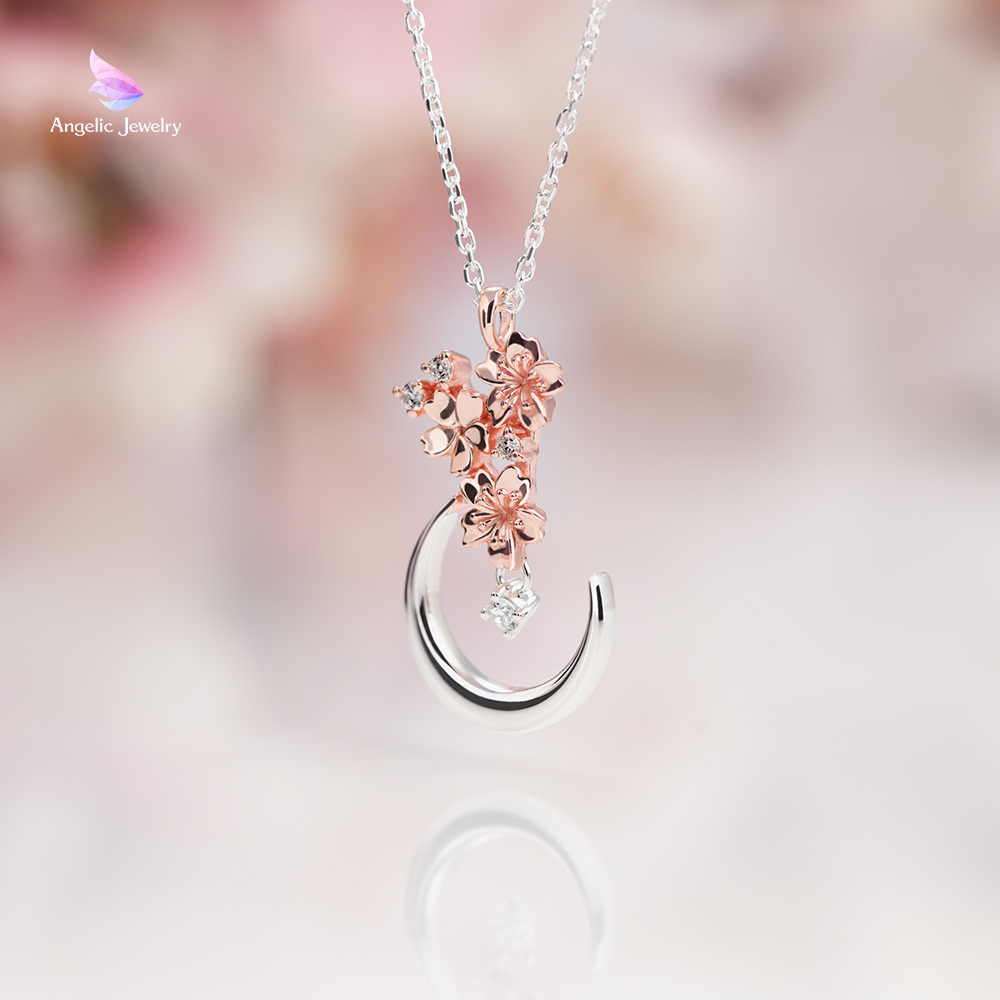 雪月花ネックレス -桜- Angelic Jewelry