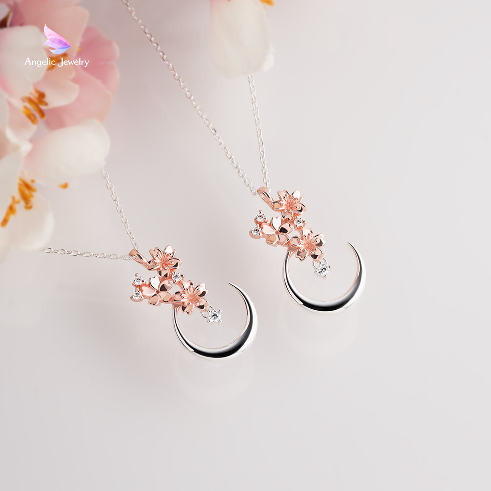 雪月花ネックレス -桜- Angelic Jewelry