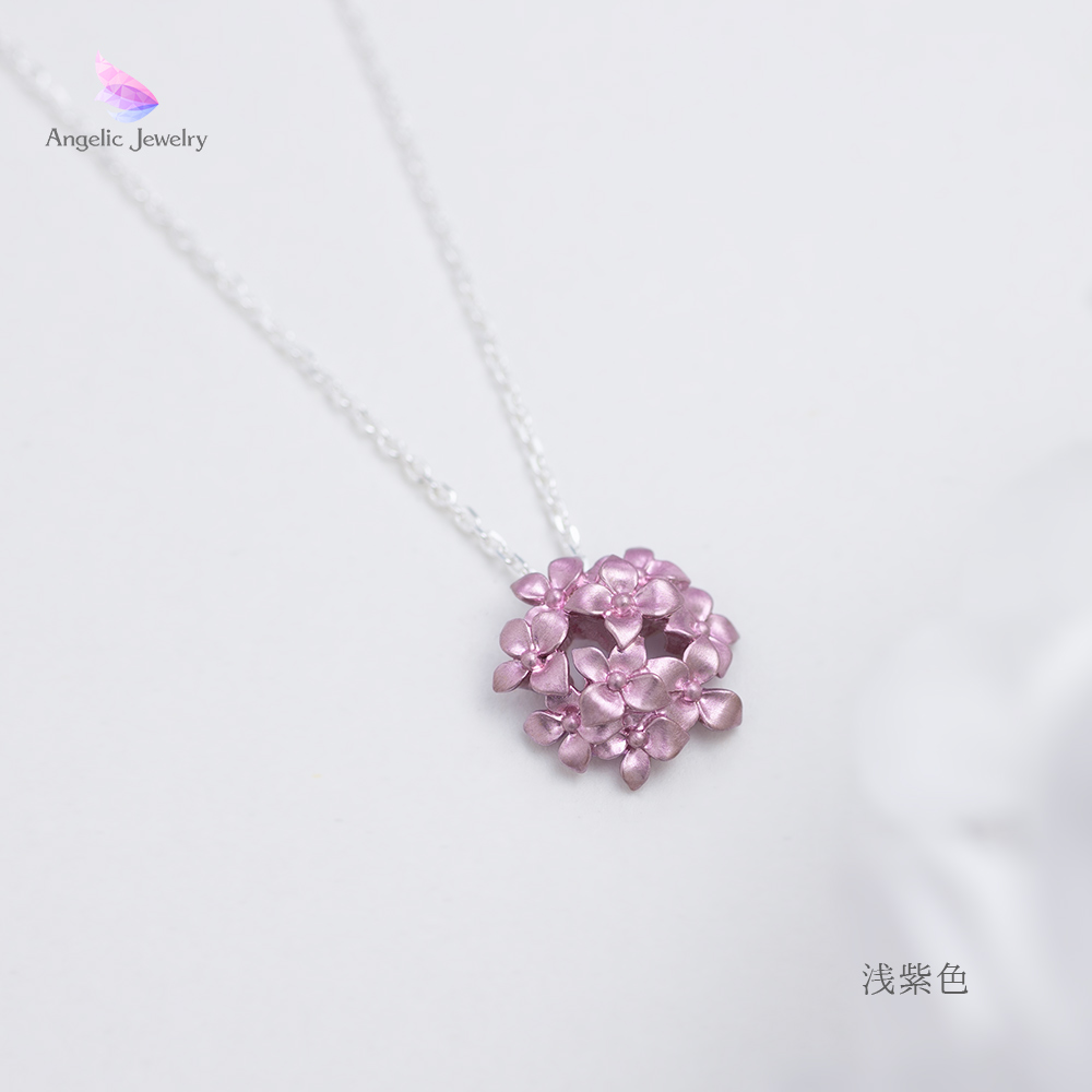 雨音の色彩 -紫陽花ネックレス- Angelic Jewelry